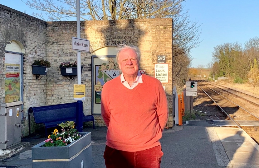 Sir Edward at Market Rasen railway station