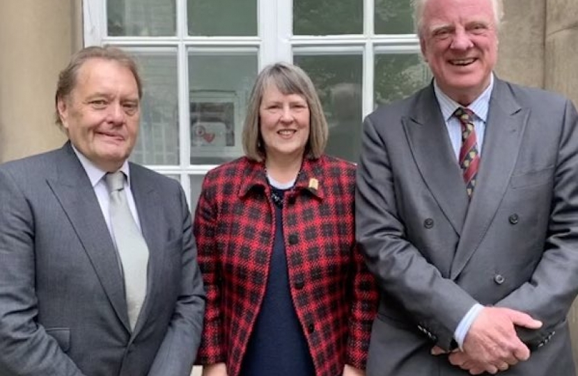 Sir John Hayes, Fiona Bruce, and Sir Edward Leigh