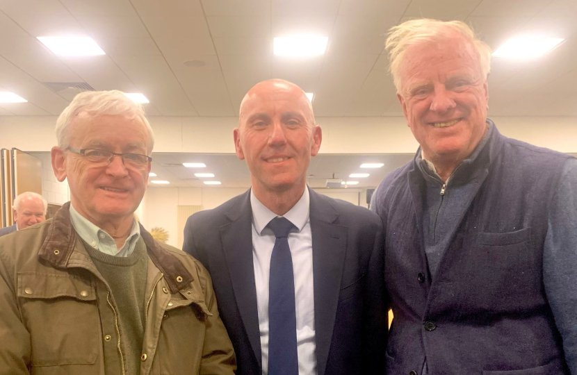 Martin Vickers MP, Cllr Rob Waltham, and Sir Edward Leigh MP