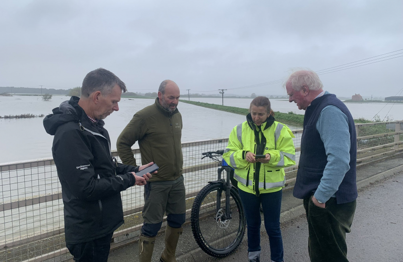 Inspecting the flooding