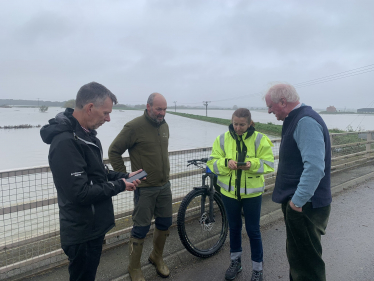 Inspecting the flooding