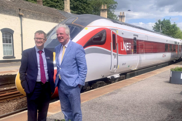 LNER CEO David Horne and Sir Edward Leigh MP